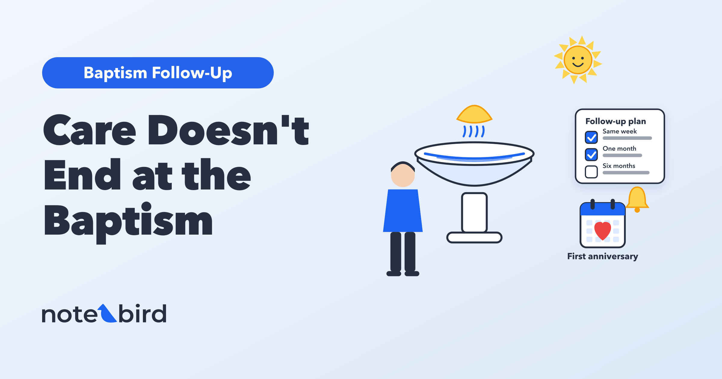 Follow-up pastoral care after a baptism: a simple checklist