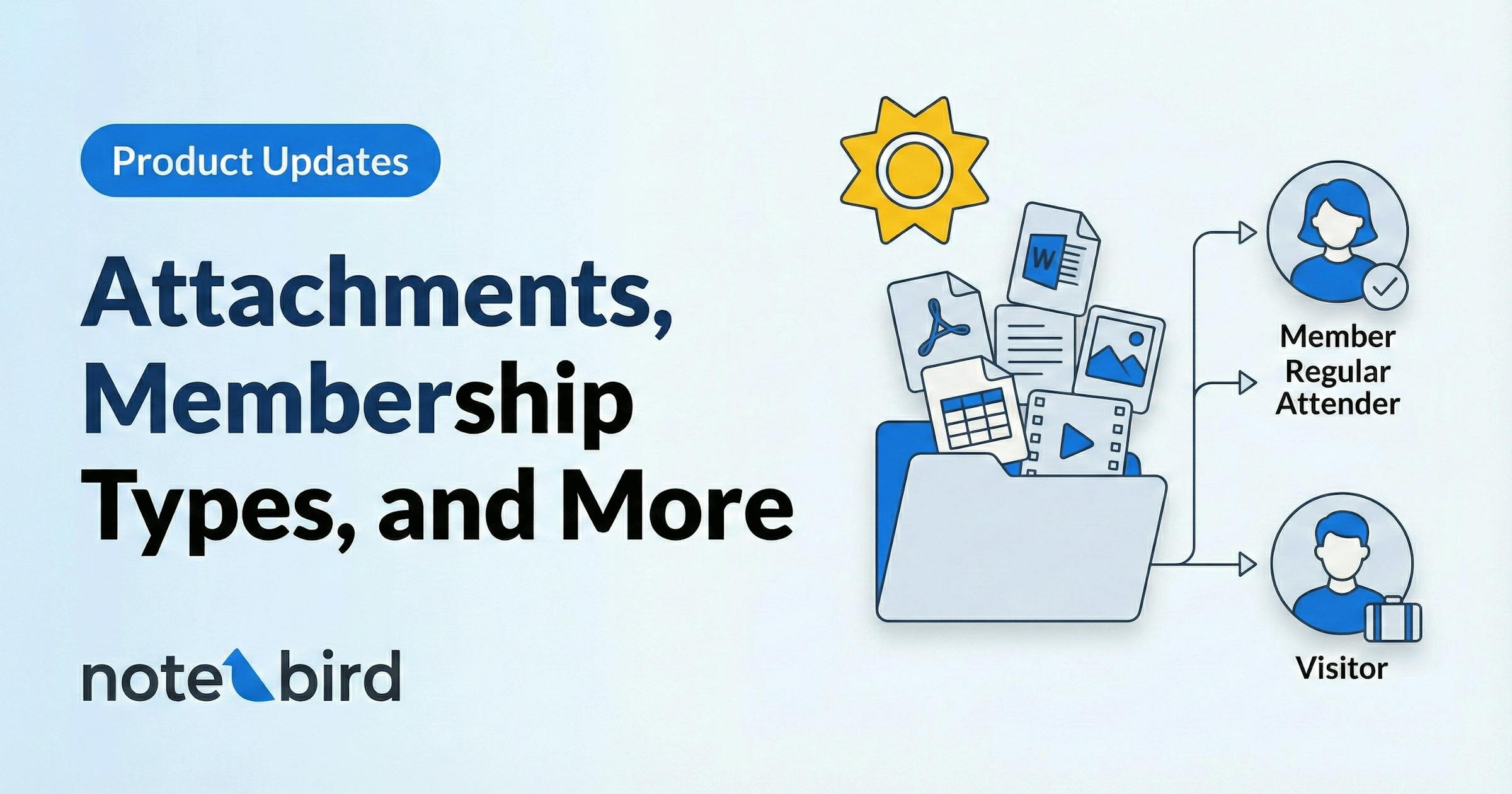 Product Updates: Attachments, Membership Types, and More