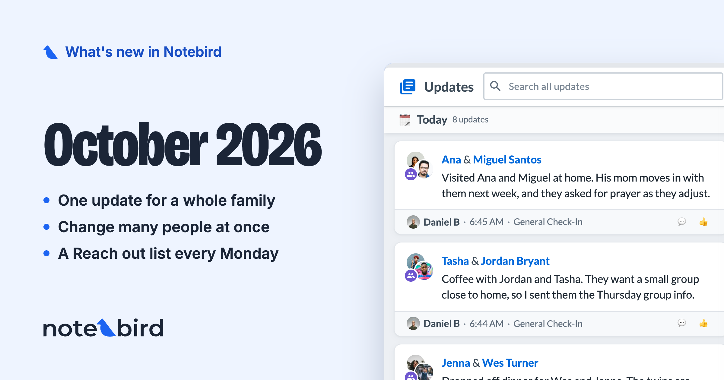 Product Updates: Household Updates and Bulk People Actions