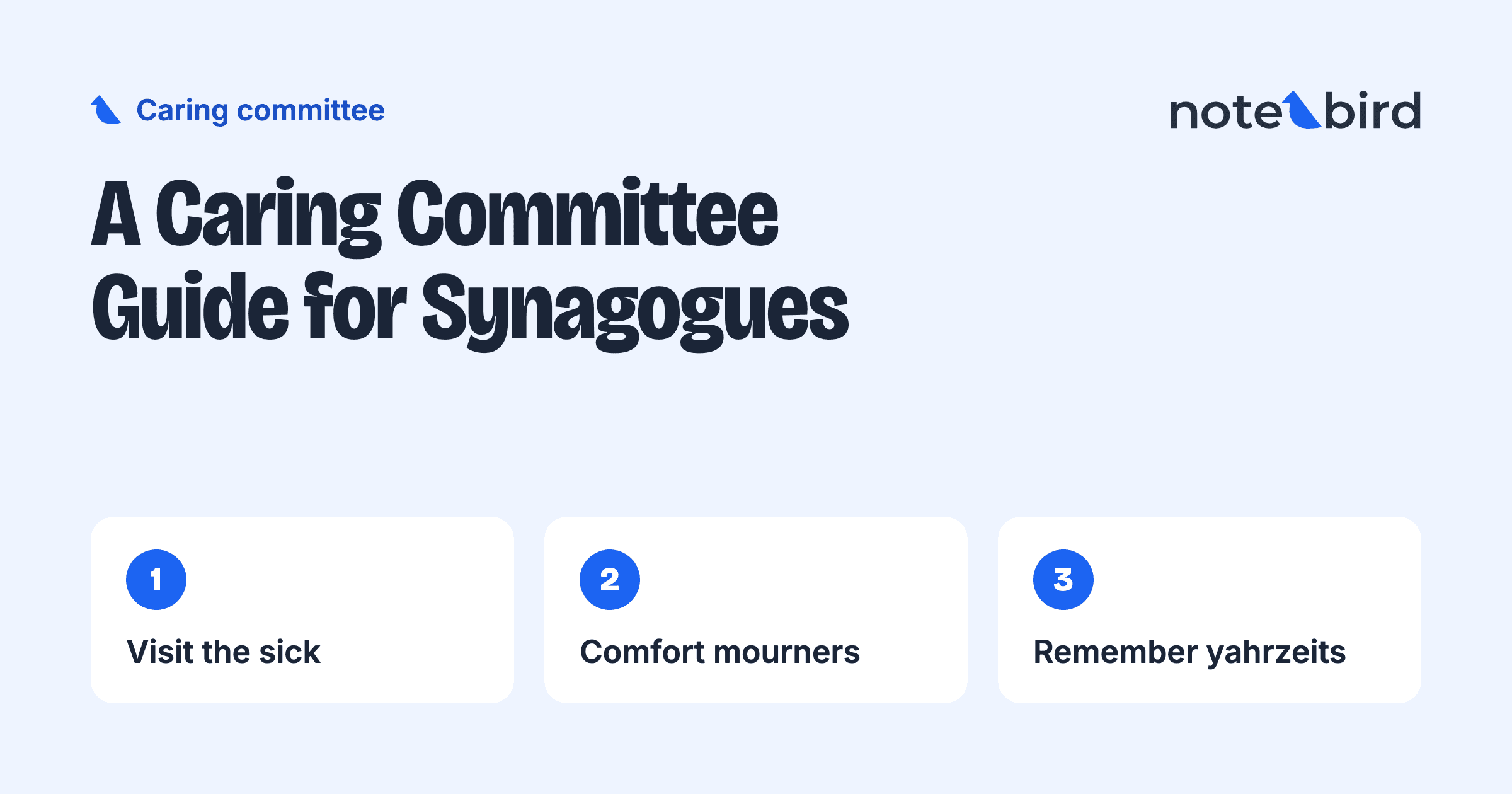 A Caring Committee Guide for Synagogues: Roles, Rhythms and Records